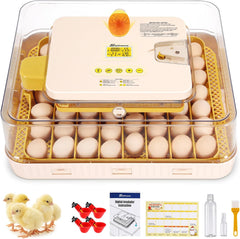 Sailnovo 56 Egg Incubator for Hatching Eggs with Automatic Egg Turning and Auto Humidification, Temperature Control, Egg Candler, Incubator for Chicken Eggs